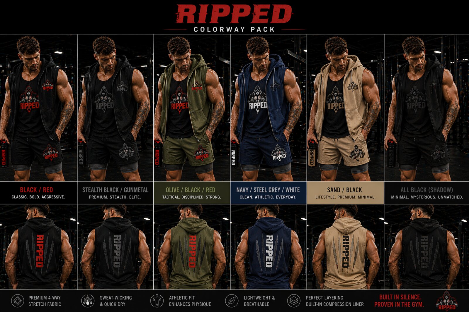 RIPPED men's colorway pack